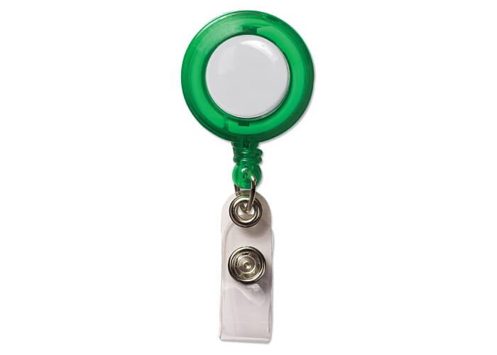 Porte-badge publicitaire Transparent vert